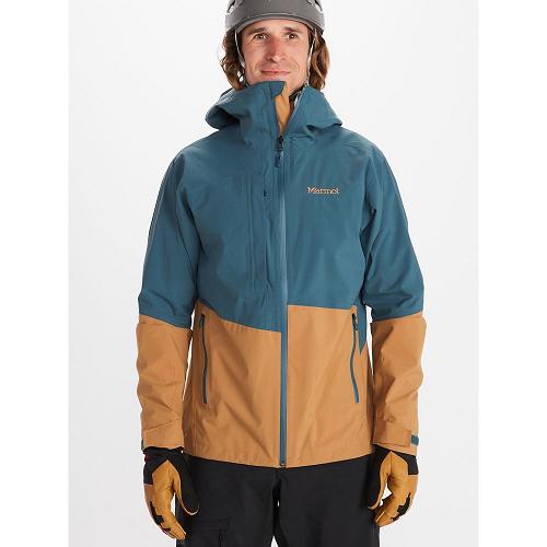 Marmot Rain Jacket Blue Grey NZ - EVODry Torreys Jackets Mens NZ5927068